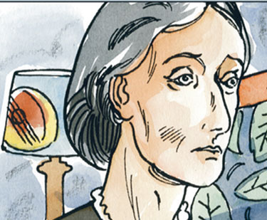 Líneas, formas y colores para contar la vida de Virginia Woolf
